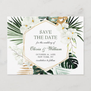 Orchidee Bohemian Groene Huwelijk  Opslaan De Datu Briefkaart