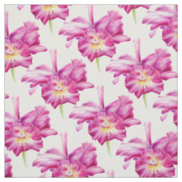Orchidee botanische waterverf roze herhalingspatro stof