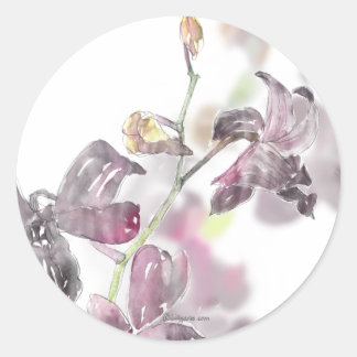 Orchidee bruiloft envelop zegel