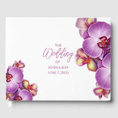 Orchidee bruiloft gastenboek (Voorkant)