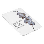 Orchidee Bruiloft Save The Date Magnet Magneet (Rechterzijde)