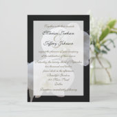 Orchidee bruiloft uitnodiging — witte orchideeën (Staand voorkant)