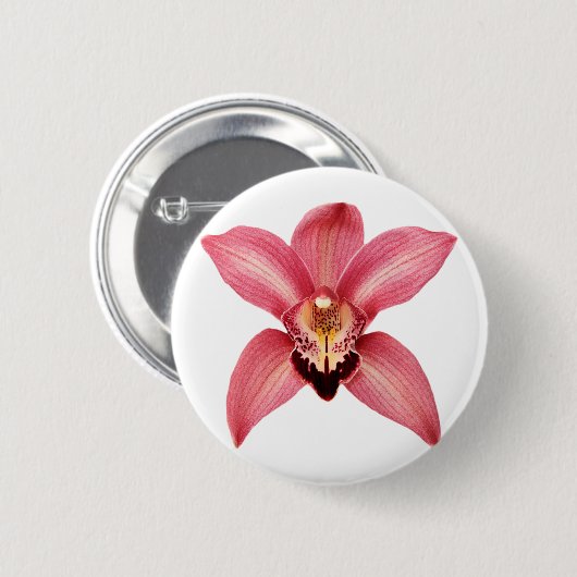 Orchidee Button (Voorkant /achterkant)