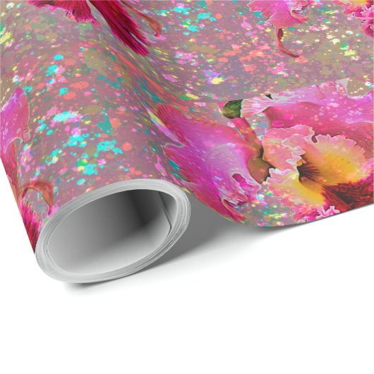  orchidee cadeaupapier (Rol Hoek)