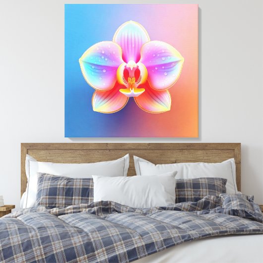 Orchidee Canvas Art Print (Insitu (Slaapkamer))