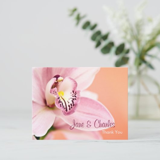 Orchidee · Dank u Briefkaart (Staand voorkant)