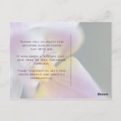 Orchidee · Dank u Briefkaart (Achterkant)