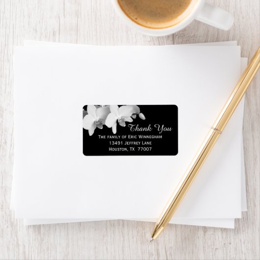 Orchidee dank u label (Insitu)