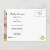 Orchidee, doe-het-zelf huwelijksuitnodiging / save uitnodiging briefkaart (Achterkant)