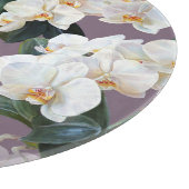 Orchidee donkere lavendel waterverf. snijplank (Hoek)