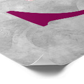 Orchidee Elegant Monogram Initiaal S Persoonlijk Poster (Hoek)
