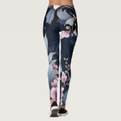 Orchidee Elegantie: bloemblaadjes in harmonie patr Leggings (Achterkant)