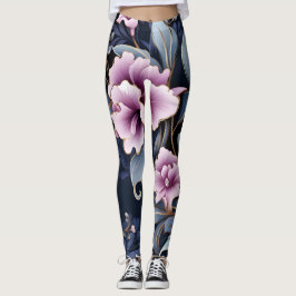 Orchidee Elegantie: bloemblaadjes in harmonie patr Leggings