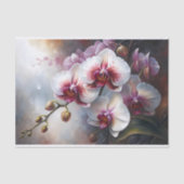 Orchidee Elegantie Bloemendecoupage Tissuepapier (Voorkant)