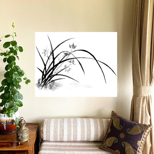 Orchidee Elegantie Canvas Afdruk