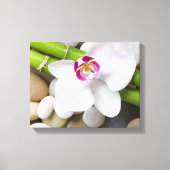 orchidee en Bamboe Canvas Afdruk (Voorkant)