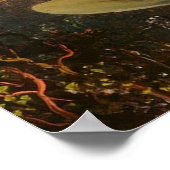 ORCHIDEE EN DRIE KOLIBRIES POSTER (Hoek)