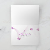 Orchidee en kaarsen in het water denken aan jou kaart (Binnen)