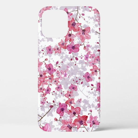 Orchidee: enkelvoudige rode schoonheid. Case-Mate iPhone case (Achterkant)