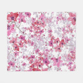 Orchidee: enkelvoudige rode schoonheid. fleece deken (Voorkant (Horizontaal))