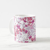 Orchidee: enkelvoudige rode schoonheid. koffiemok (Voorkant links)