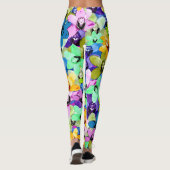 Orchidee Extravaganza Watercolor, Leggings (Achterkant)