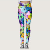 Orchidee Extravaganza Watercolor, Leggings (Voorkant)