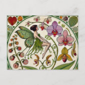 Orchidee Fairy Flower Illustratie Briefkaart (Voorkant)