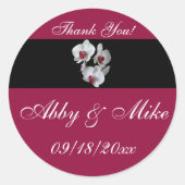 Orchidee Fantasy Ronde Sticker (Voorkant)