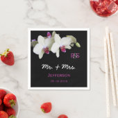 Orchidee Floral bruiloft papier servetten (Insitu)