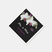 Orchidee Floral bruiloft papier servetten (Hoek)