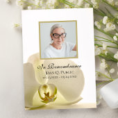 Orchidee Flower op White Death Jubileum Memorial Kaart