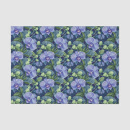 Orchidee Flower Patten Paarse Decoupage Tissuepapier