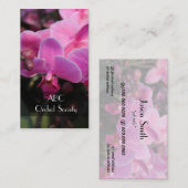 Orchidee flower society visitekaartje (Voorkant / Achterkant)