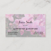 Orchidee flower society visitekaartje (Achterkant)