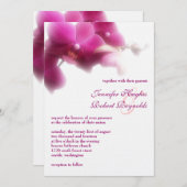Orchidee formele bruiloft uitnodiging (Voorkant / Achterkant)