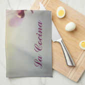 Orchidee foto schilderij keukenhanddoek (Quarter Fold)