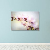 Orchidee foto schilderij verpakt canvas (Insitu (Houten vloer))