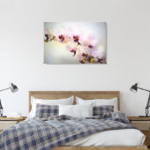 Orchidee foto schilderij verpakt canvas afdruk (Insitu (Slaapkamer))