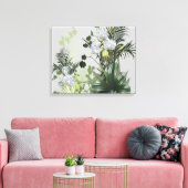 Orchidee Garden Floral Canvas Afdruk (Insitu (Woonkamer))