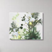 Orchidee Garden Floral Canvas Afdruk (Voorkant)