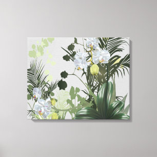 Orchidee Garden Floral Canvas Afdruk