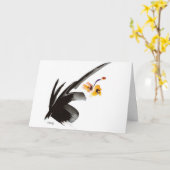 Orchidee Geel met Japans Gezegde Kaart (Gele Bloem)