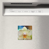 Orchidee · Gelukkige Verjaardagsmagneet Magneet (Insitu (Vaatwasser))