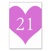 Orchidee genummerd hart kaart (Voorkant)