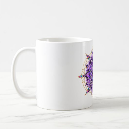 Orchidee Geometrie Oog Koffiemok (Links)