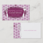 Orchidee geometrische bloemen fluisteren bakken visitekaartje (Voorkant / Achterkant)