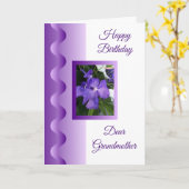 Orchidee gepersonaliseerde oma verjaardag kaart (Gele Bloem)