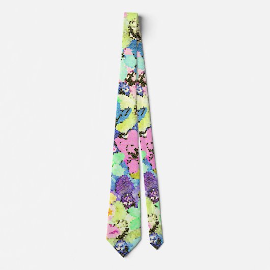 Orchidee Glas in lood Stropdas (Voorkant)