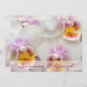 Orchidee • Hochzeitseinladung Kaart (Voorkant / Achterkant)